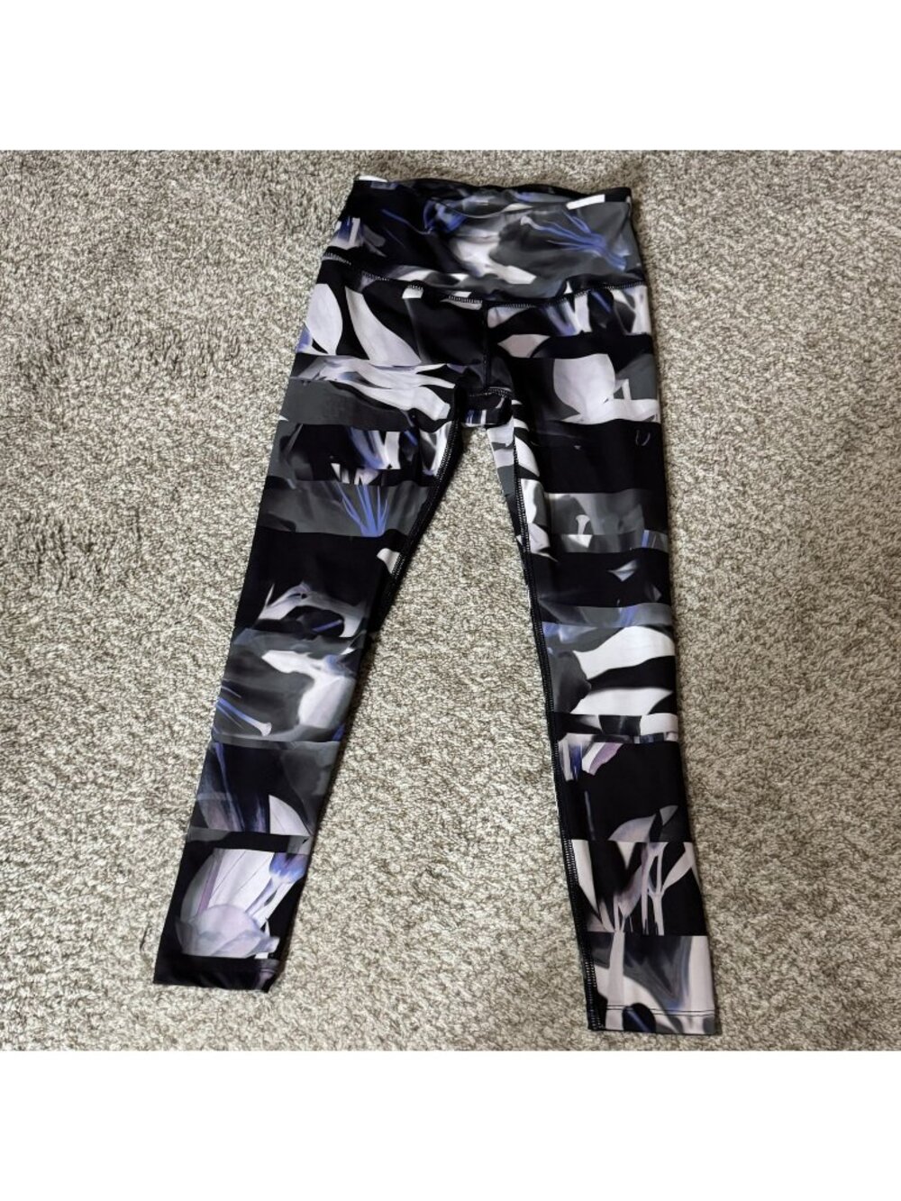 Layer8 Leggings Women's XS Active Abstract Floral Print High Rise Yoga Gym